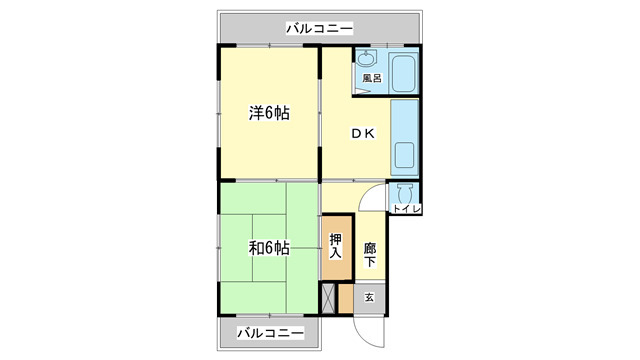 京口セントラルハイツの間取り