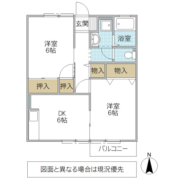 ルミエール B棟の間取り