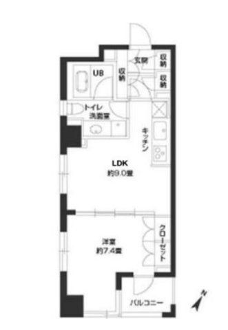 パークキューブ銀座イーストの間取り