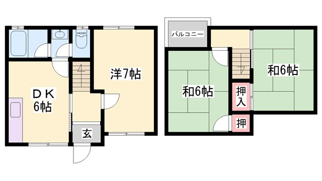 2加古川ヤングハイツの間取り