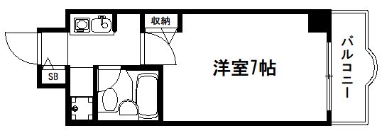 京都市右京区西院清水町のマンションの間取り