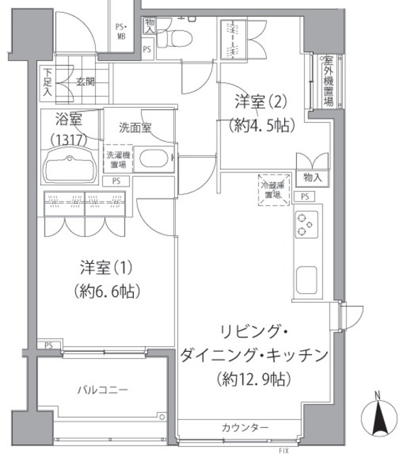 エーデル練馬の間取り