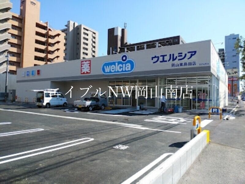 【岡山市北区厚生町のマンションのドラックストア】