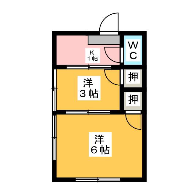 第二石井荘の間取り