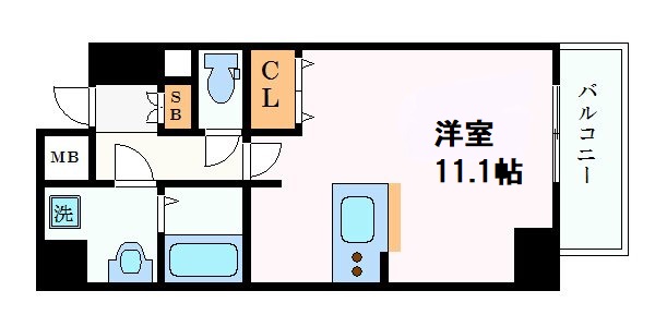 名古屋市中区千代田のマンションの間取り