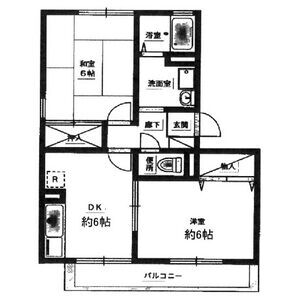 堺市西区浜寺石津町東のアパートの間取り