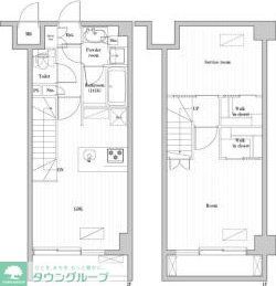 世田谷区弦巻のマンションの間取り