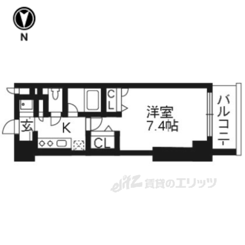 クリスタルグランツ西大路御池の間取り