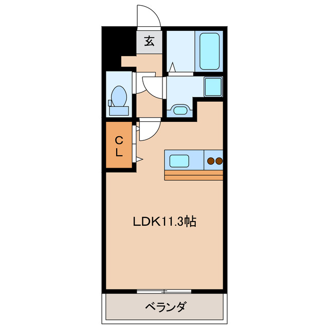 高山市岡本町のマンションの間取り