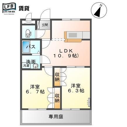 クレシア羽島Ａ棟の間取り