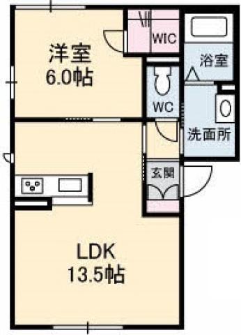 プロヌーブ西新浜の間取り