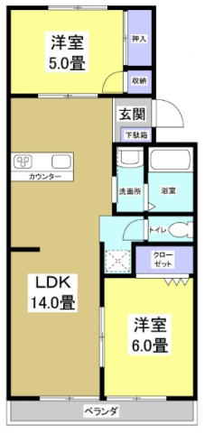 ハイツ藤森の間取り