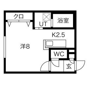 トラストコート北九条の間取り