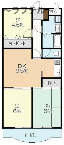 クレール小手指の間取り