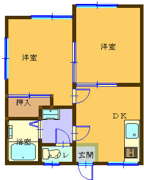 ユリハイツの間取り