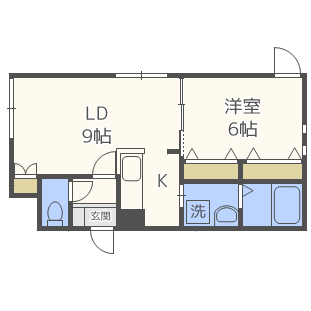 コムフォート北16条の間取り