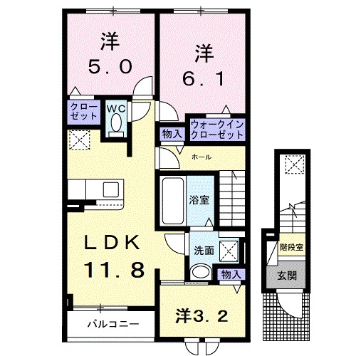 レジデンス　カスクの間取り