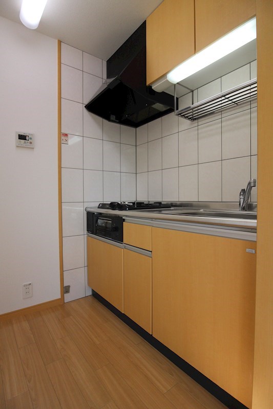 キッチン　2口コンロの独立キッチンです。