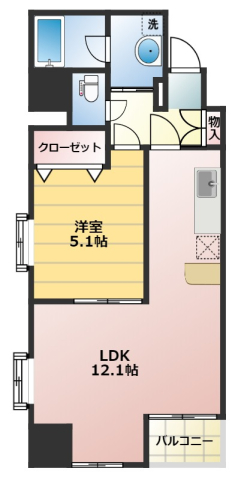 ローレルコート田町の間取り