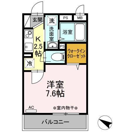 ダイヤモンドハイツの間取り写真