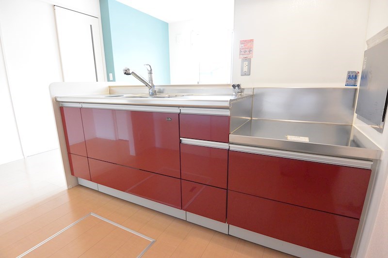 キッチン　2口ガスコンロ設置可能