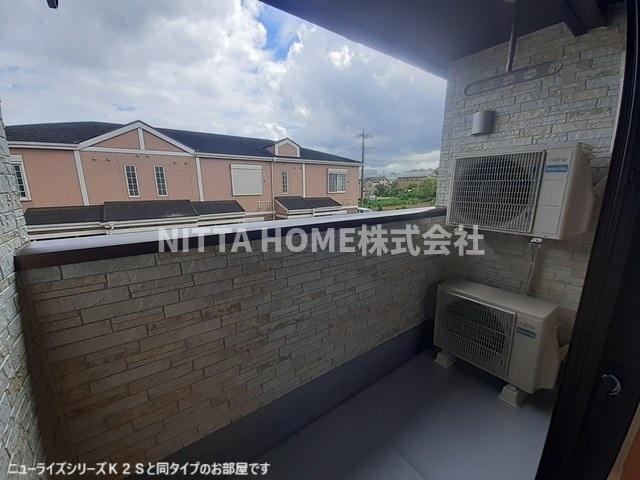 バルコニー　【完成イメージ図】南向きで日当たり良好なバルコニー☆