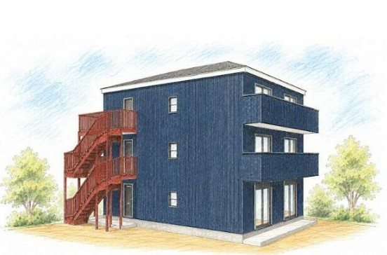 建物外観　【施工例】防音仕様のＱＵＩＥＴシリーズ物件登場！！１階はテラ