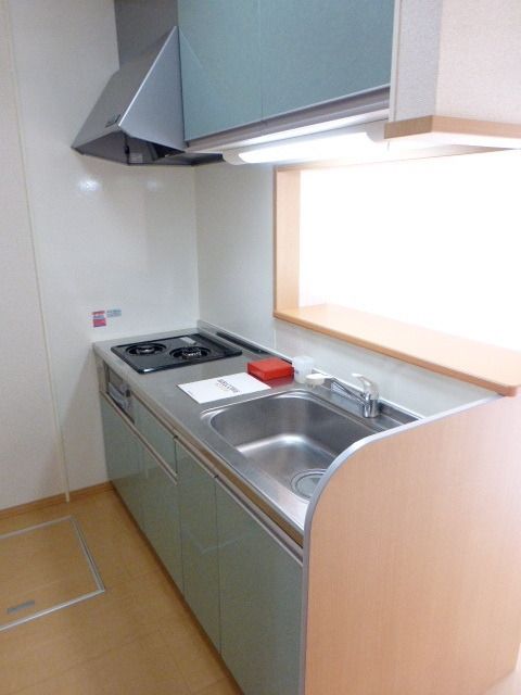 キッチン　★グリル付きの2口システムキッチン★
