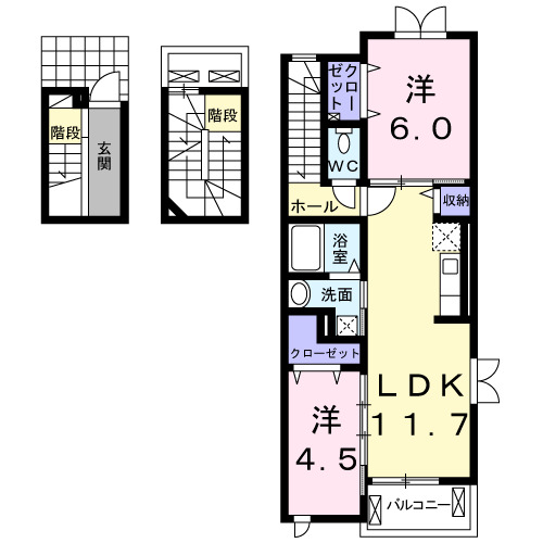 チェリーブロッサムIの間取り写真