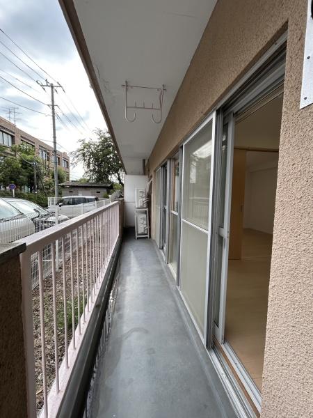 バルコニー　日当たりいいです！