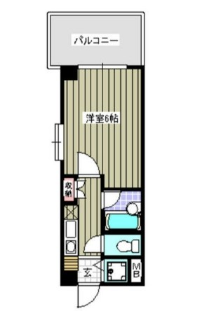 小田急線 生田駅 徒歩5分 5階建 築27年の間取り写真