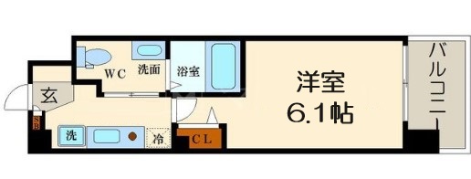 アスリート本町リバーウエストの間取り写真