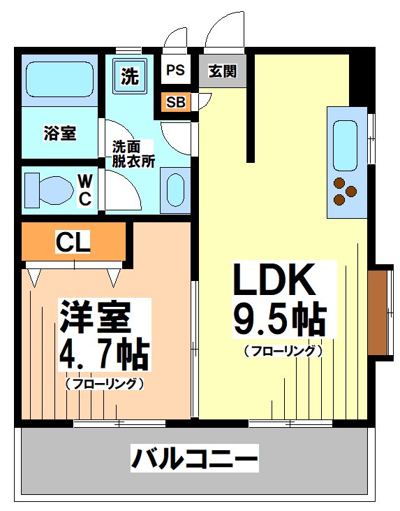 東京メトロ丸ノ内線 方南町駅 徒歩6分 3階建 築39年の間取り写真