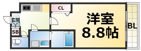 ファーストレジデンス玉造の間取り写真
