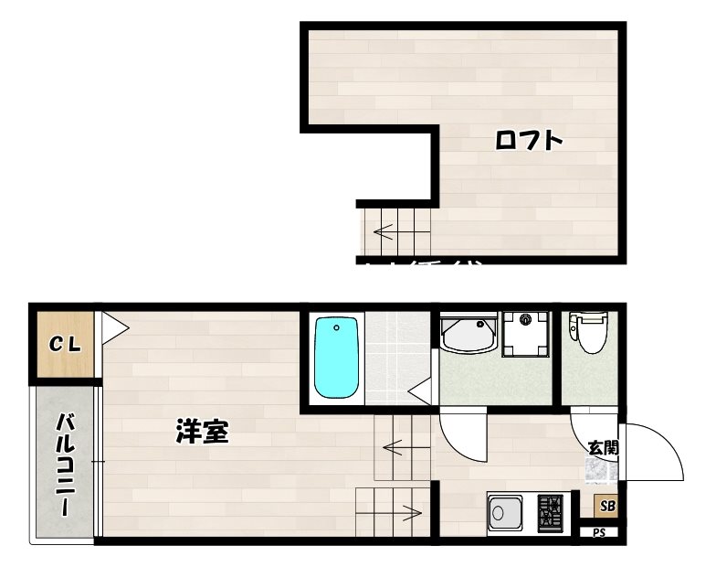 VOYAGE姪浜の間取り写真