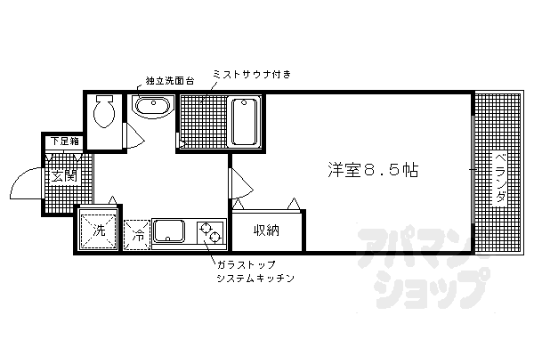 CASA GRAN洛西の間取り写真