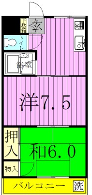Fマンションの間取り写真