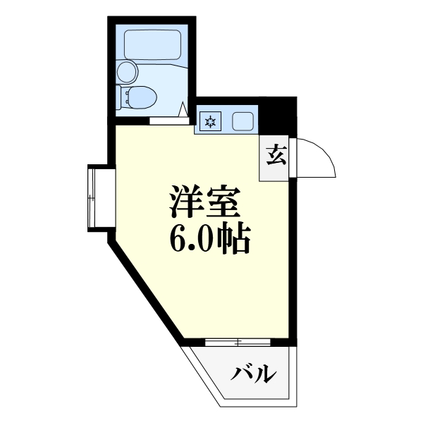 ＪＲおおさか東線 ＪＲ淡路駅 徒歩6分 5階建 築38年の間取り写真
