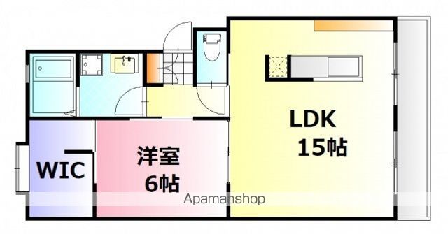 ＪＲ可部線 上八木駅 徒歩3分 4階建 築49年の間取り写真