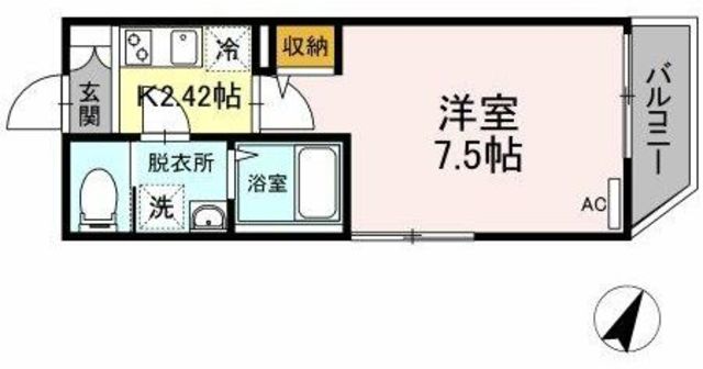 Arrowsal目黒の間取り写真