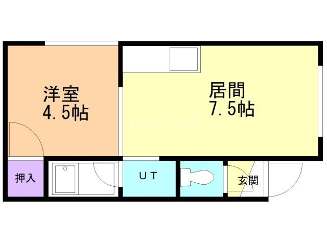 コーポしづかＡの間取り