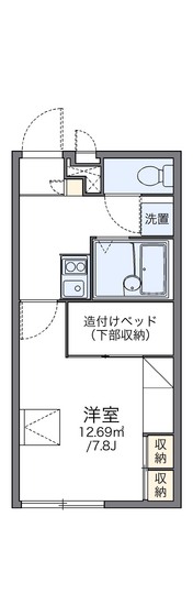 レオパレスサンシャインコーボーの間取り