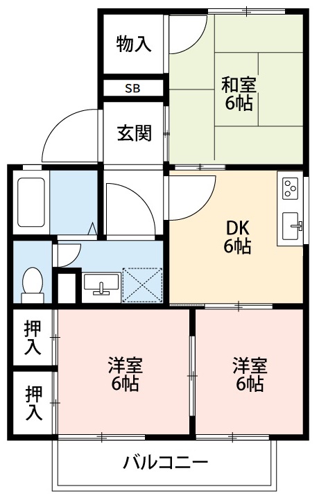 パークアベニュー小塚の間取り