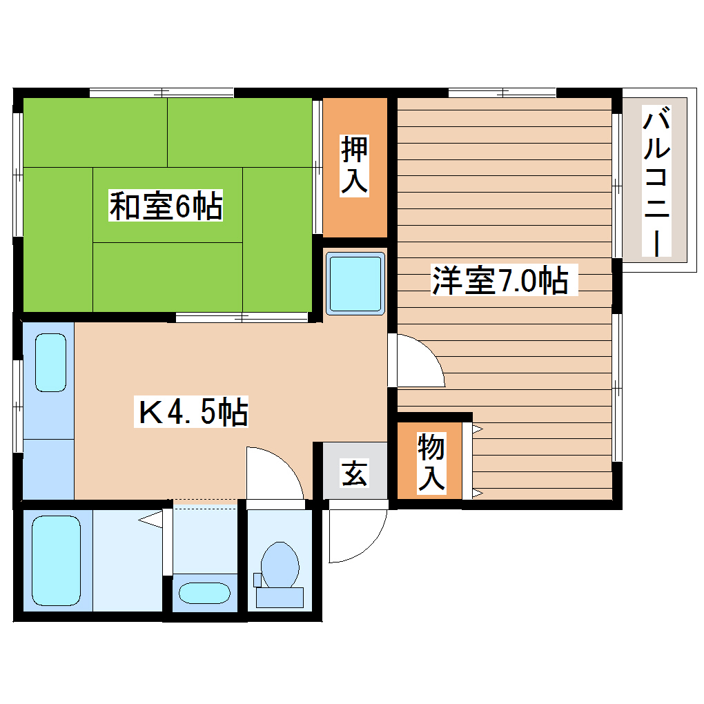 シティハイムパークハイツ_間取り_0