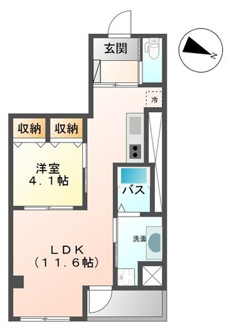 鹿児島市船津町のマンションの間取り