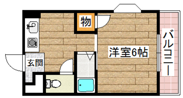 高槻市津之江町のマンションの間取り