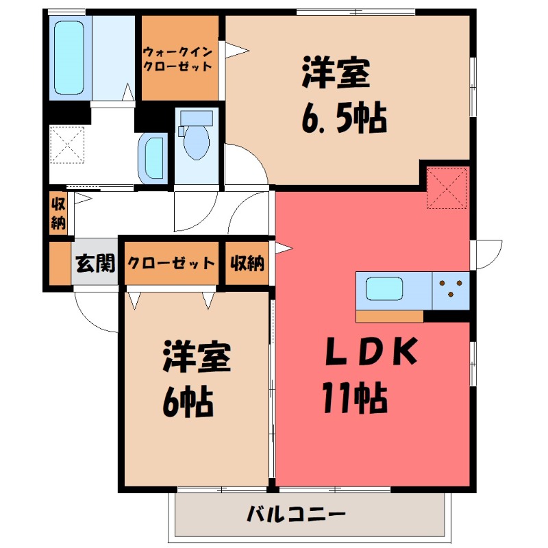 ジヴェルニー 002の間取り