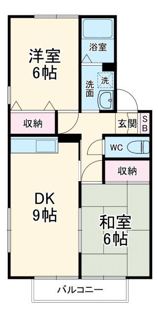 マノウールＳＡＫＡＥの間取り