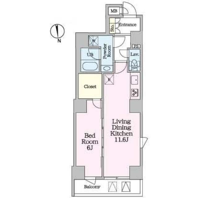 江東区亀戸のマンションの間取り