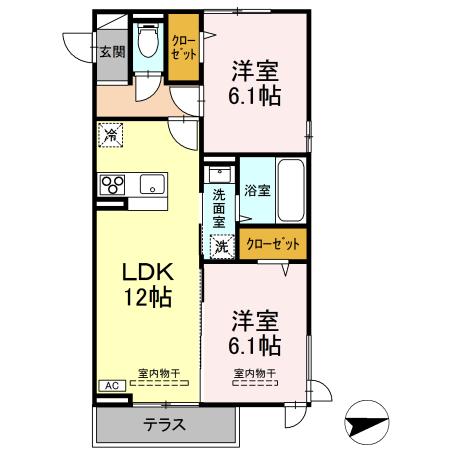 グランスクエア　III番館の間取り